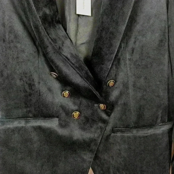 BNWT Cupcakes and Cashmere Black Velvet Blazer Size 10 - Picture 5 of 8